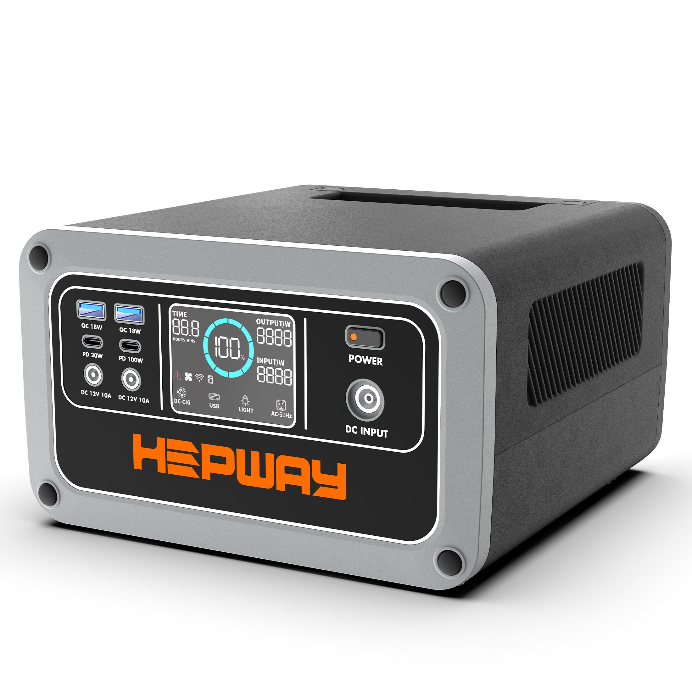 HEPWAY H30 Portable Power Station, 300W 288Wh Solar Generator(US Standard)