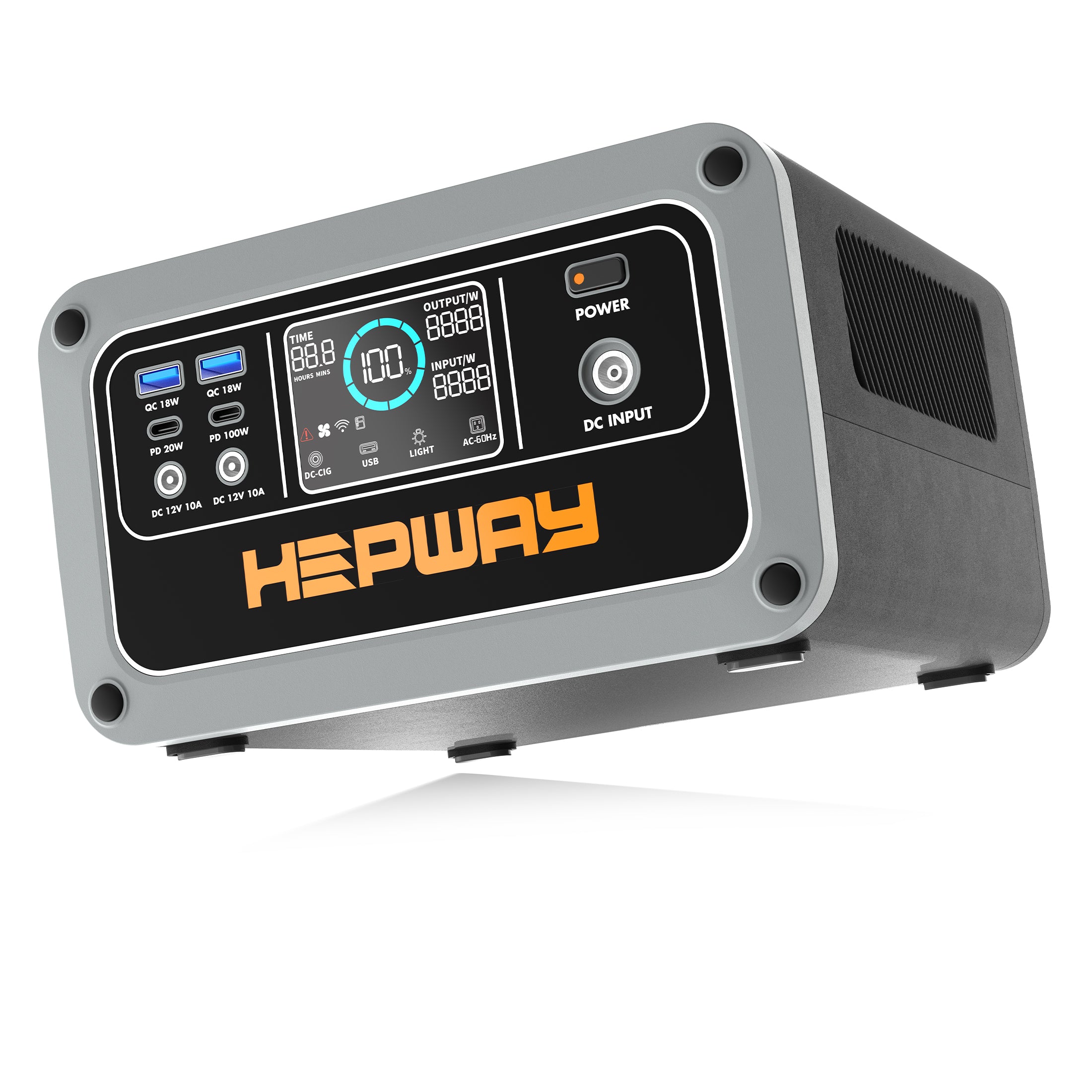 HEPWAY H30 Portable Power Station, 300W 288Wh Solar Generator(US Standard)