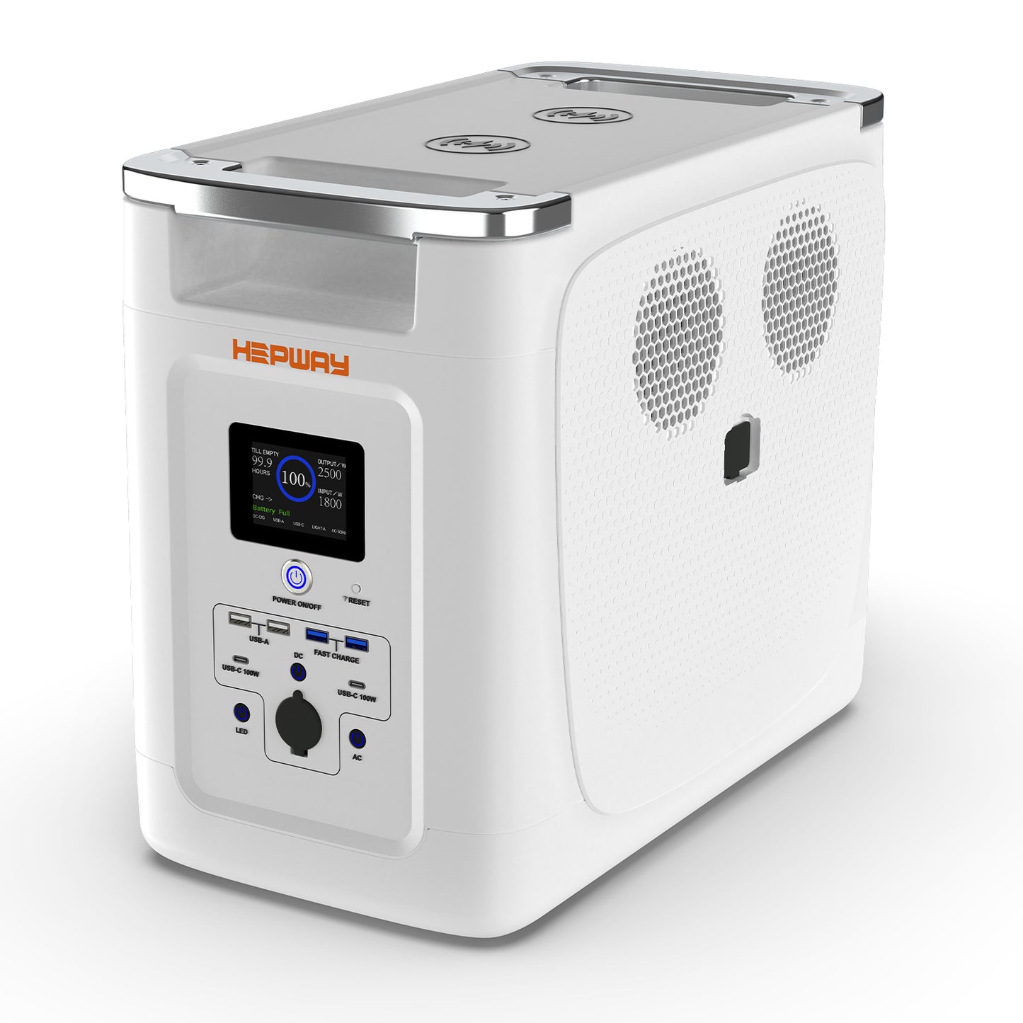HEPWAY Alpha 2000 Portable Power Station, 2000W 2048Wh Solar Generator(US Standard)