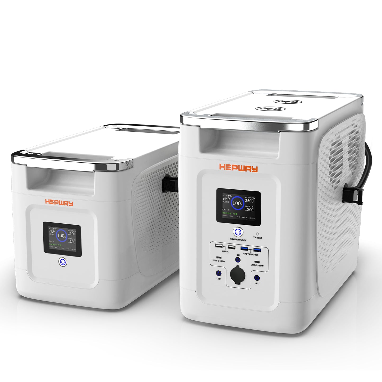 HEPWAY Alpha 2000 Portable Power Station, 2000W 2048Wh Solar Generator(US Standard)