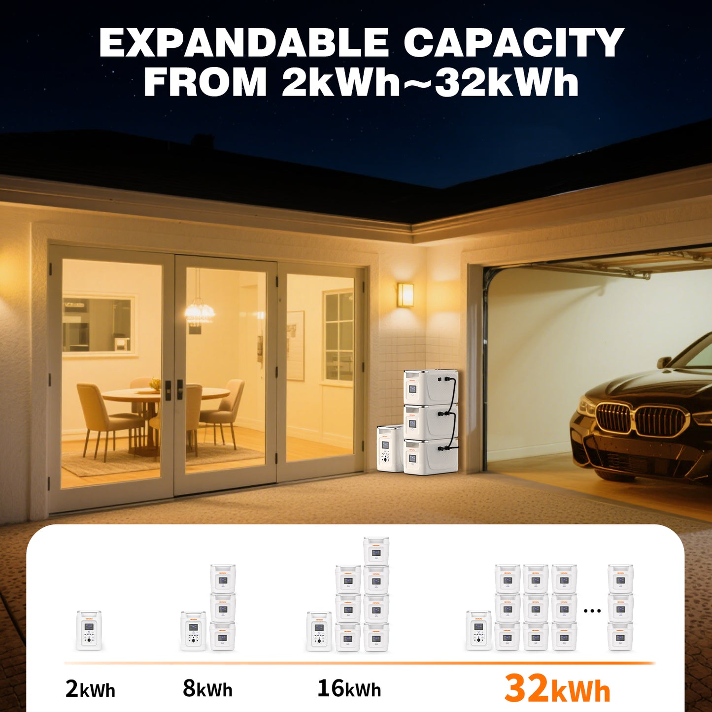 Centrale électrique portable HEPWAY Alpha2000 2000W (extension de support)