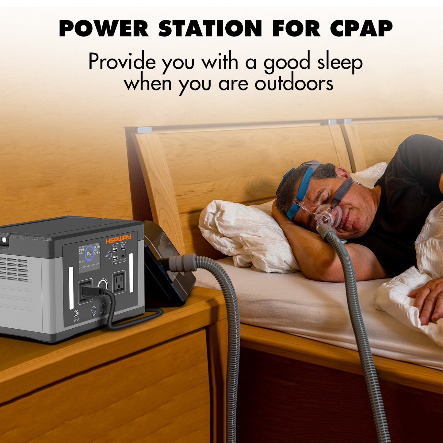 HEPWAY Euler P700 Portable Power Station, 700W 577Wh Solar Generator(US Standard)
