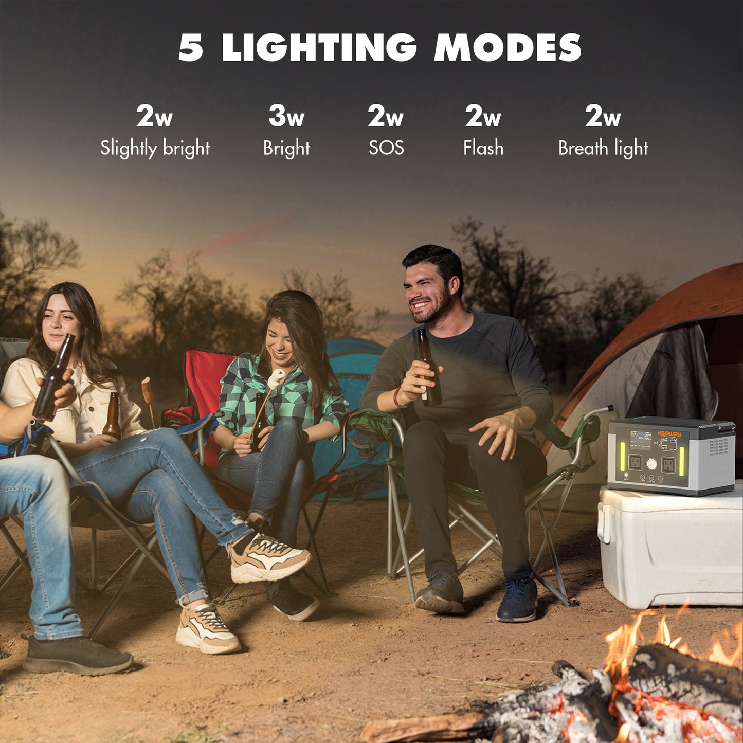 HEPWAY Euler P700 Portable Power Station, 700W 577Wh Solar Generator(US Standard)