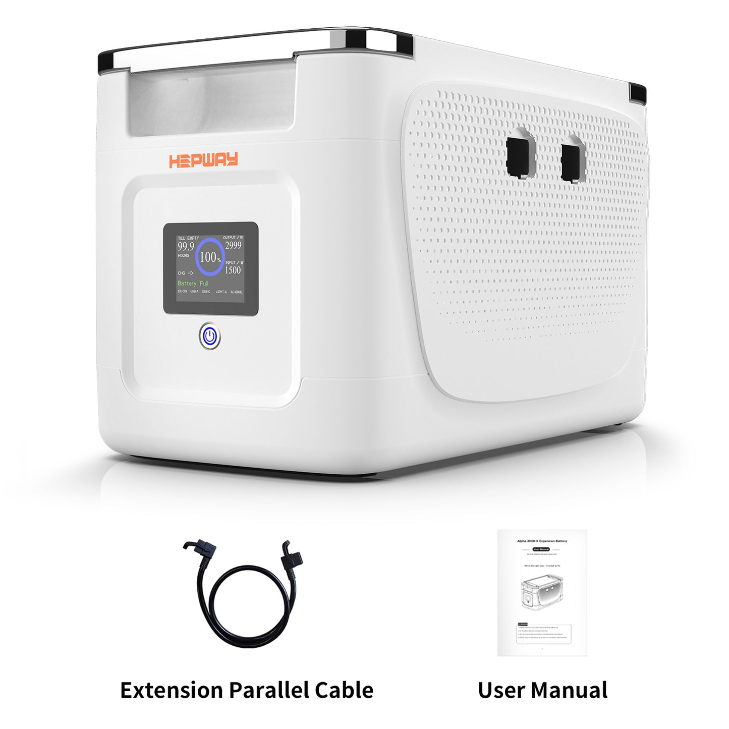 Centrale électrique portable HEPWAY Alpha2000 2000W (extension de support)