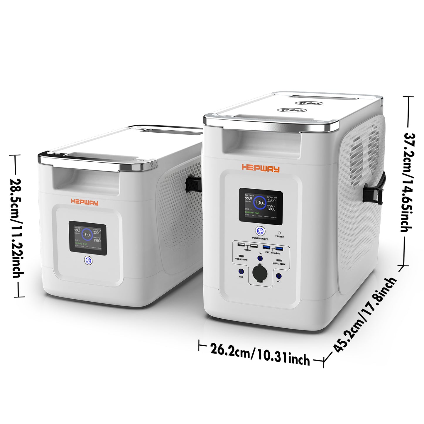 Centrale électrique portable HEPWAY Alpha2000 2000W (extension de support)