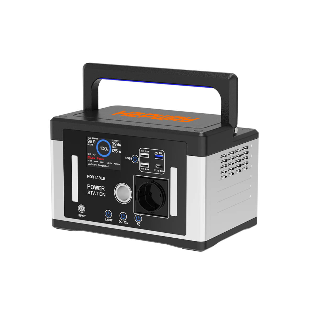 HEPWAY Euler P700 Portable Power Station, 700W 577Wh Solar Generator(EU Standard)