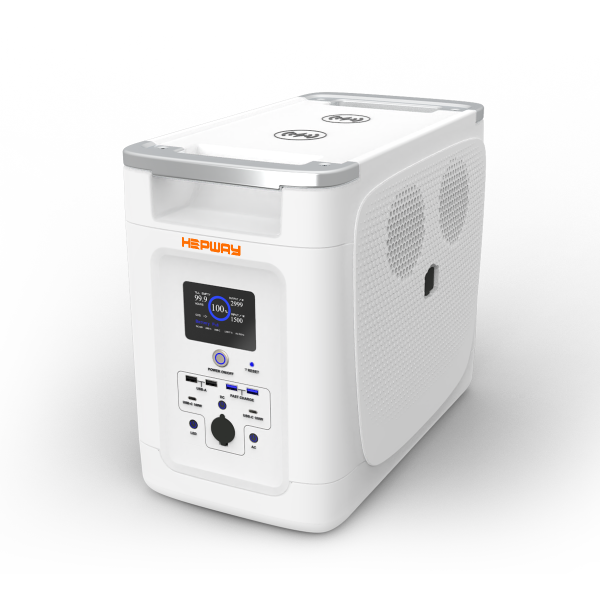 HEPWAY Alpha2000 Portable Power Station, 2000W 2048Wh Solar Generator(EU Standard)