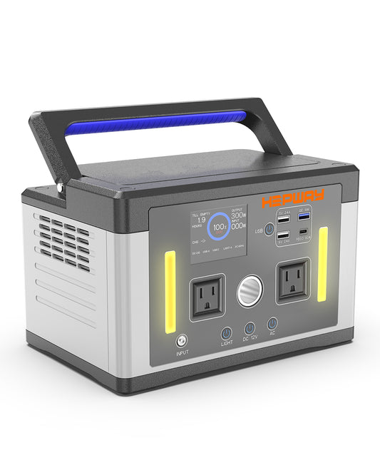 HEPWAY Euler P700 Portable Power Station, 700W 577Wh Solar Generator(US Standard)