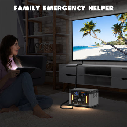 HEPWAY Euler P700 Portable Power Station, 700W 577Wh Solar Generator(US Standard)
