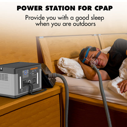 HEPWAY Euler P700 Portable Power Station, 700W 577Wh Solar Generator(US Standard)
