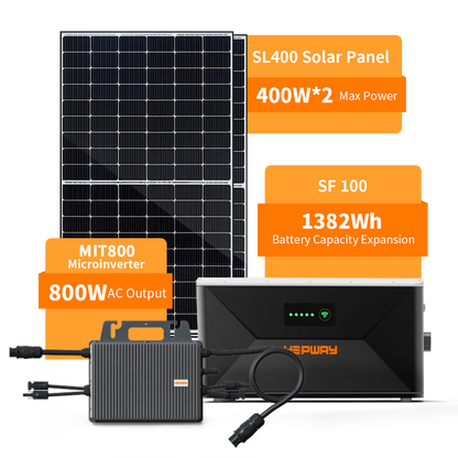 HEPWAY Balcony Solar Storage System w/ SF100