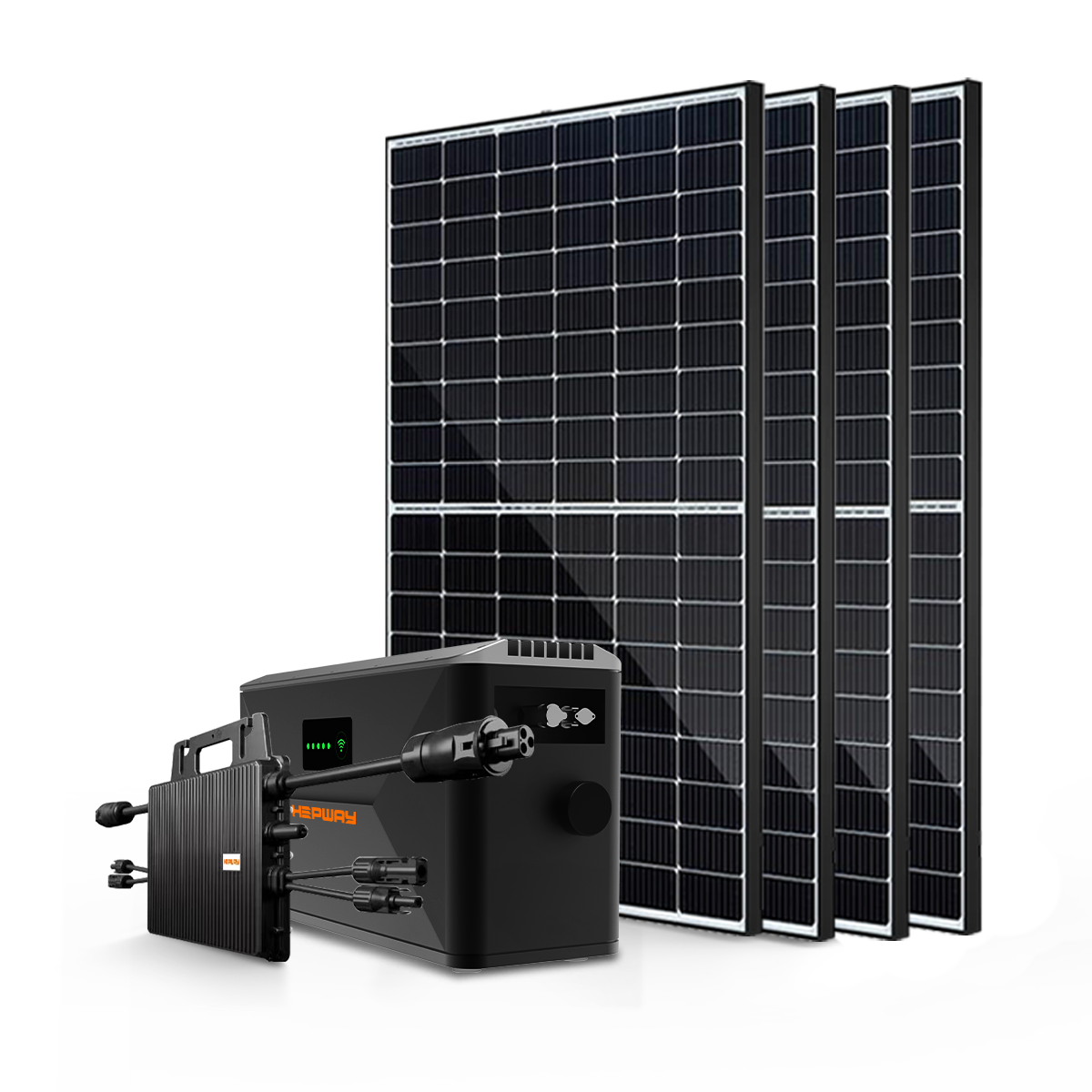 HEPWAY Balcony Solar Storage System w/ SF100D Battery