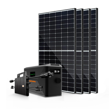 HEPWAY Balcony Solar Storage System w/ SF100D Battery