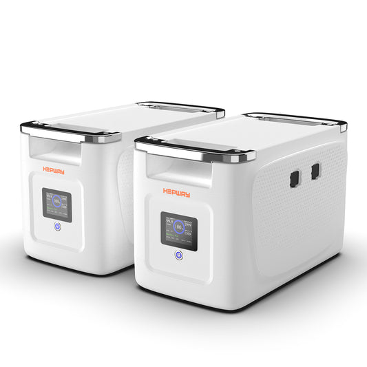 HEPWAY Portable Power Station Smart Extra Battery(2~3 PCS Alpha2000X Included)