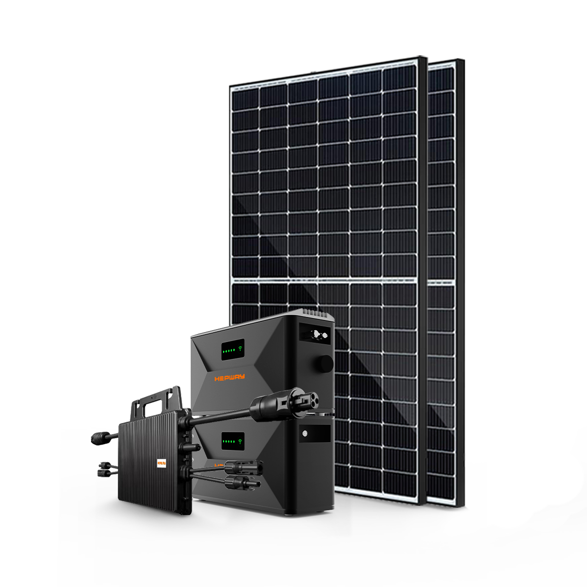 HEPWAY Balcony Solar Storage System w/ SF100-E & SF100X Batteries