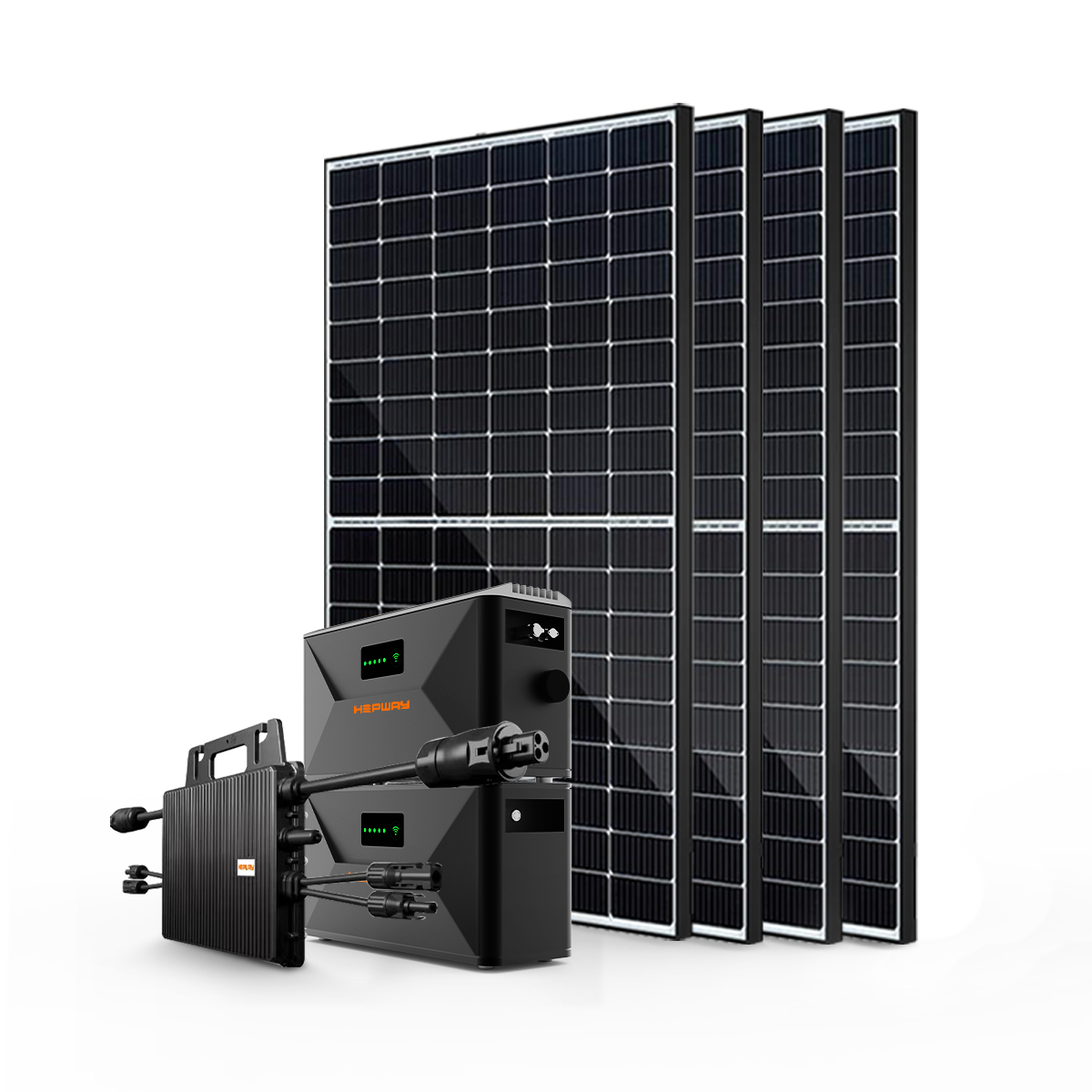 HEPWAY Balcony Solar Storage System w/ SF100D-E & SF100X Batteries