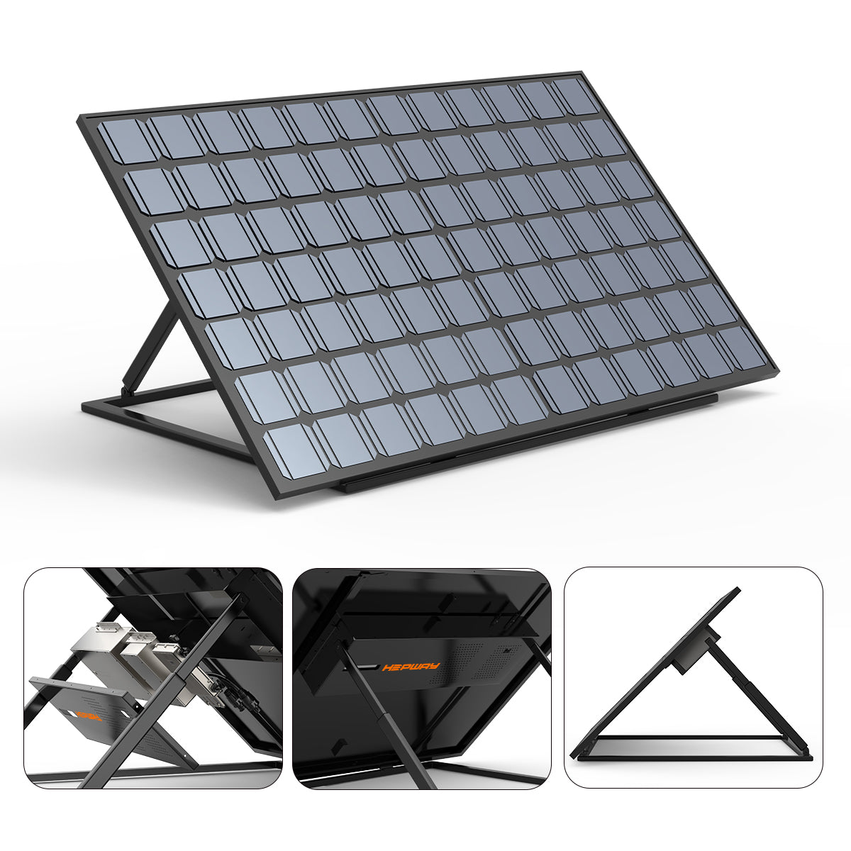 HEPWAY BPIS-1000 All-in-one Solar Storage System = Solar Panel 500W+ Battery 1000Wh + Microinverter 600W