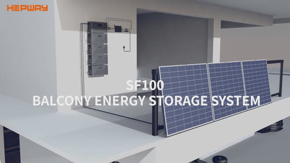 HEPWAY SF100-E 800W Balcony Solar System Expandable Battery