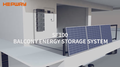 HEPWAY Balcony Solar Storage System w/ SF100